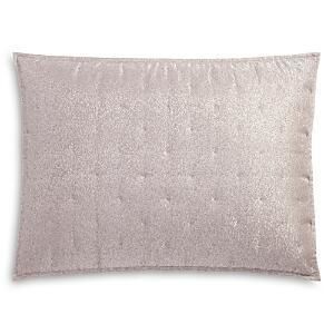 Hudson Park Pietra Quilted Metallic Pillow Sham STANDARD Lilac Purple